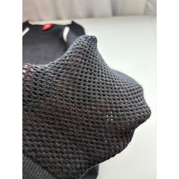 Nike Pullover Sweatshirt Drawstring Hem Athletic Top Activewear Black M - Picture 3 of 6